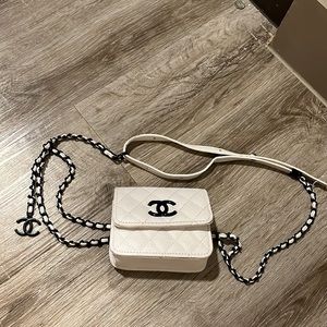 Not authentic chanel belt bag